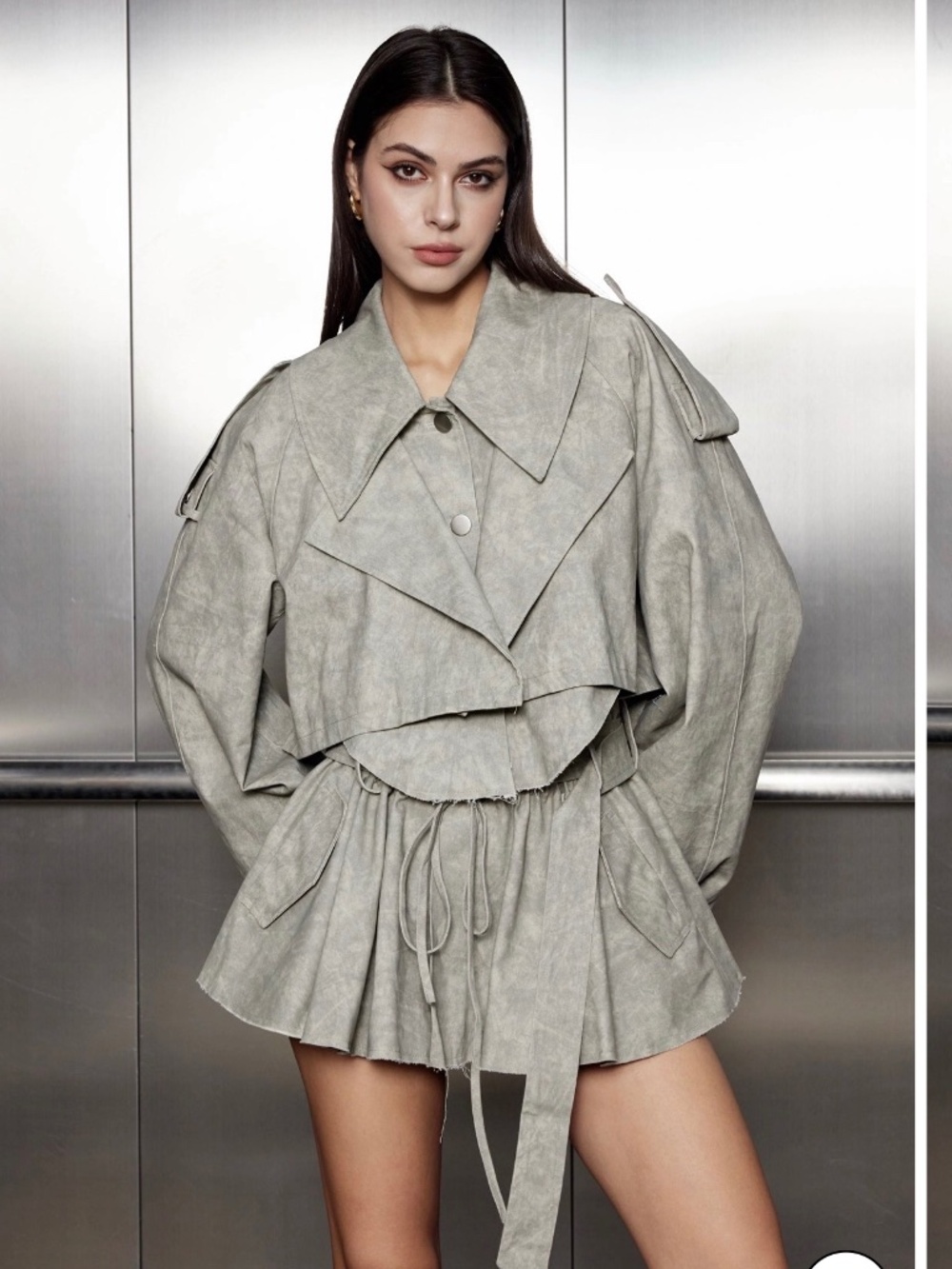 Aylani Camouflage Print Deconstruct Skirt Set brand new size S